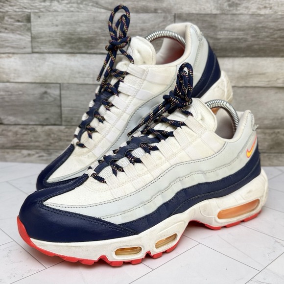 Nike Shoes - Nike Air Max 95 - Women's 3079600-405 - Indigo Storm Crimson Navy White